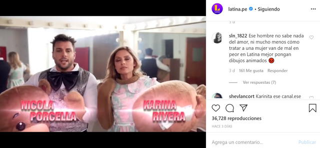 Usuarios de Instagram muestran repudio a Latina por darle programa a Nicola Porcella.