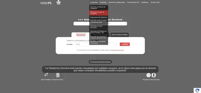 Paso 1 para entrar al portal de resolución de actas observadas