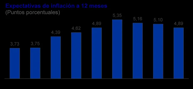 Expectativas de inflación a 12 meses