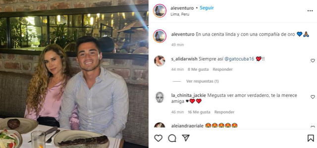 Ale Venturo dedica romántico mensaje a Rodrigo Cuba tras entrevista de Melissa Paredes en MAM. Foto: Ale Venturo/Instagram