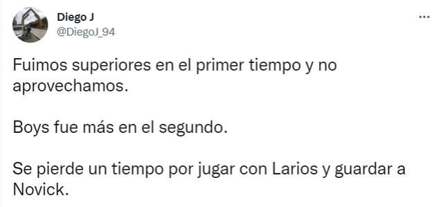 Hinchas cremas hablan de Larios. Foto: Twitter