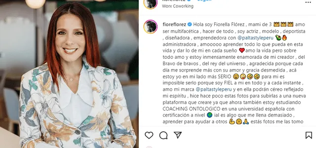 Fiorella Florez es especialista en ejercicios pre y postnatales