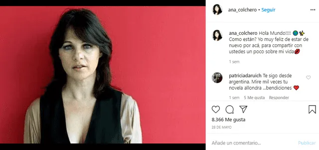 Ana Colchero y su mensaje en redes. Foto: Instagram