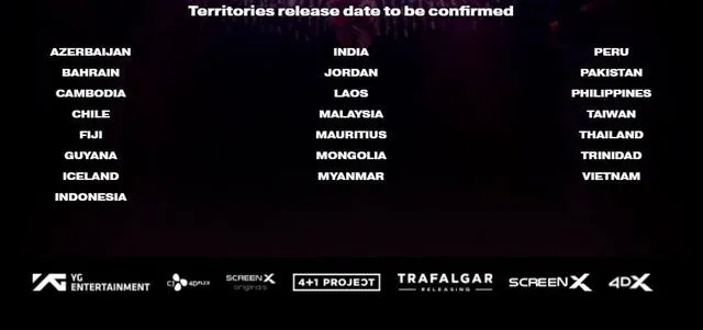 Estos países esperan programación del estreno de BLACKPINK The Movie. Foto: YG