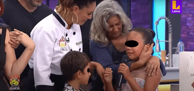 Valentina, hija de Tilsa Lozano, hizo llorar al jurado de 'El gran chef: famosos' y a José Peláez. Foto: Latina   