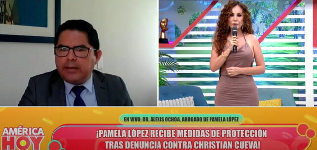  Abogado de Pamela López en comunicación con 'América hoy'. Foto: Captura América TV   