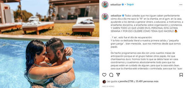 Sebastián Lizarzaburu se explaya al explicar cómo organizó su salida con Andrea San Martín. Foto: Instagram