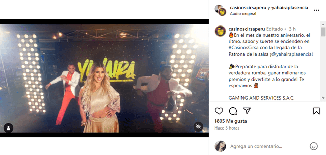  Yahaira Plasencia, cantante de cumbia, compartió un contenido audiovisual en su cuenta principal. Foto: Instagram/Yahaira Plasencia   