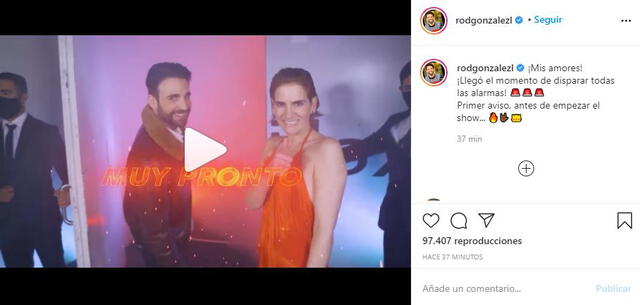 Rodrigo González y Gigi Mitre presentan promoción de su nuevo programa en Instagram