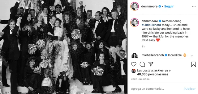 Demi Moore en Instagram