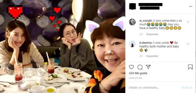 Choi Ji Soo en Instagram: embarazada de siete meses