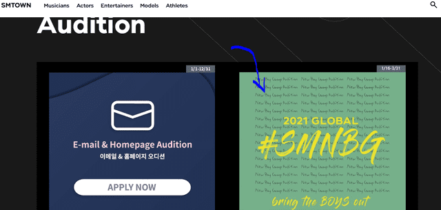 SMNBG, 2021 SM Global Audition, Kpop