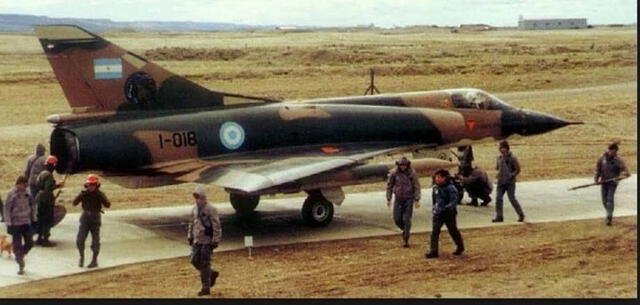 Uno de los Mirage argentino que luchó en la Guerra de Malvinas. Foto: Clarín