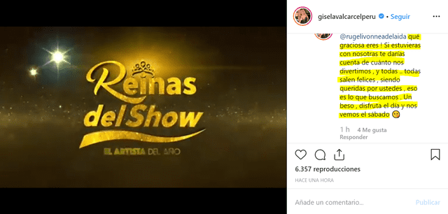 Acusan de maltrato a Gisela Valcárcel tras reclamos de competidores en “Reinas del show”