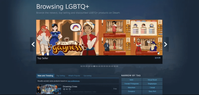 Steam ya tiene etiqueta LGBTQ