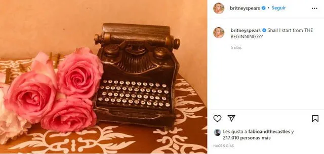 Britney dijo que también escribiría su libro de memorias