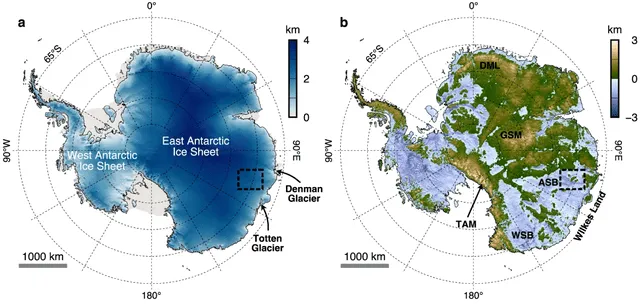  La glaciación de la Antártida fue provocada por el enfriamiento climático global durante la era Cenozoica. Foto: Nature communications   