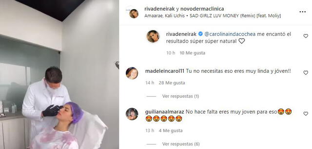 Seguidores de Korina Rivadeneira creen que la modelo aún no necesita botox. Foto: Korina Rivadeneira/Instagram