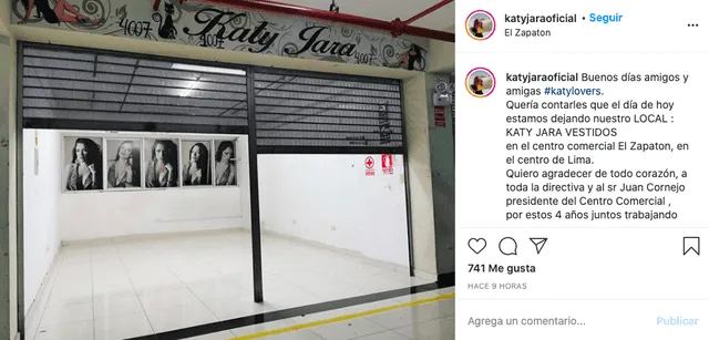 Katy Jara en Instagram