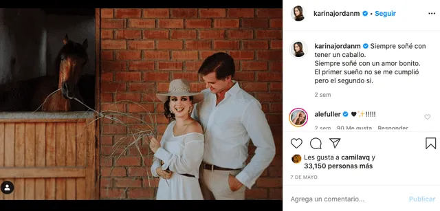Karina Jordán en Instagram