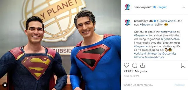 Brandon y Tyler aparecen como Superman. Foto: Instagram