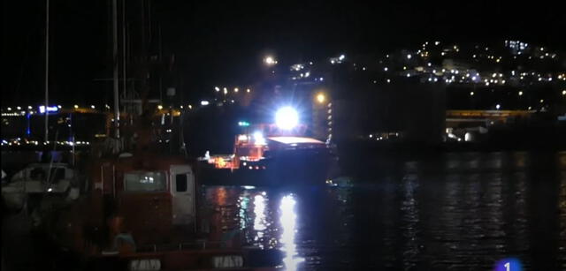 El naufragio ocurrido el 28 de octubre de 2024 en la isla de El Hierro. Foto: Captura YouTube.   