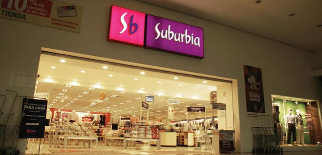 Suburbia es una tienda por departamentos que se dedica al rubro de la vestimenta.