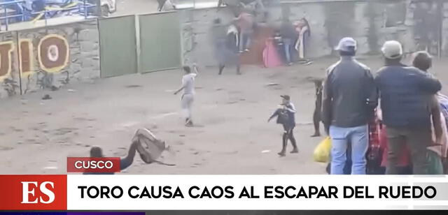 Personas bajaron de las gradas para ponerse a salvo del ataque. Foto: Captura América Noticias   