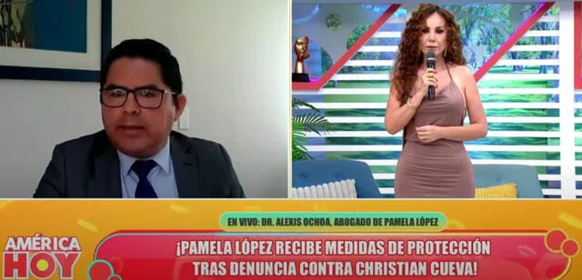  Abogado de Pamela López en comunicación con 'América hoy'. Foto: Captura América TV   