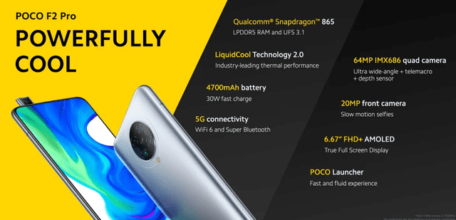 POCO F2 Pro, anunciado este 12 de mayo por Xiaomi