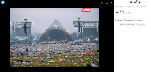 Foto que aparece en la publicación del 29 de junio del 2015 de la agencia británica South West News Service. Foto: Captura LR/Facebook SWNS.