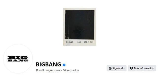 BIGBANG cambió su foto de portada. Captura: Facebook