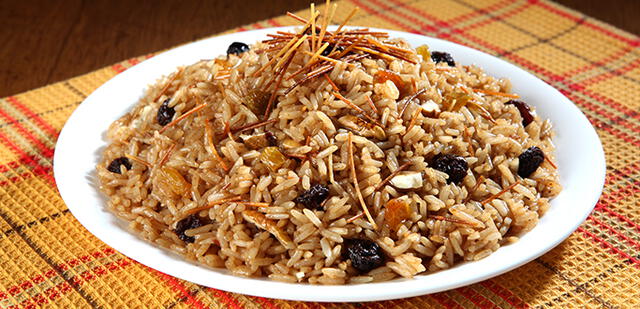 Arroz árabe navideño