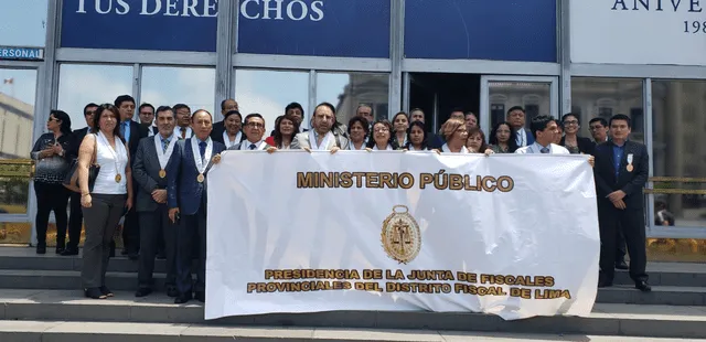 Fiscales realizaron plantón frente a sede del Ministerio Público. Foto: Difusión.