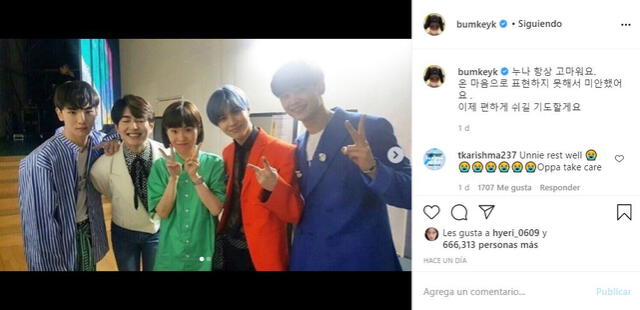Key de SHINee sobre la muerte de Park Ji Sun. Foto: Captura Instagram