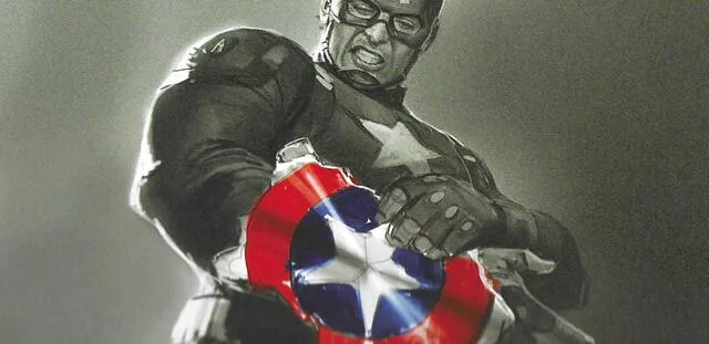 Así destruye Thanos el escudo del Capitán. Foto: Marvel