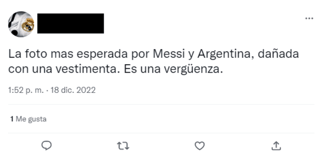 Argentina campeón, Messi vestimenta