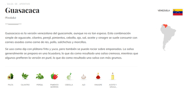 TasteAtlas muestra una breve reseña de esta salsa de aperitivo. Foto: captura.