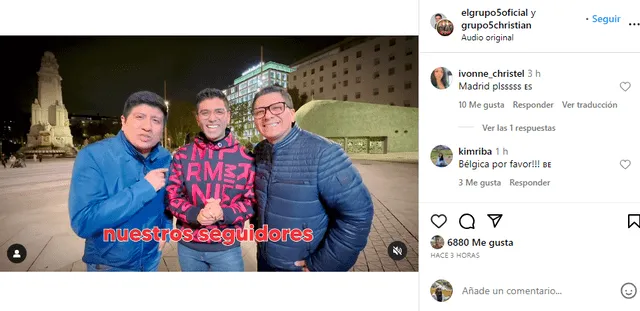  Grupo 5 vía Instagram. Foto: Instagram    