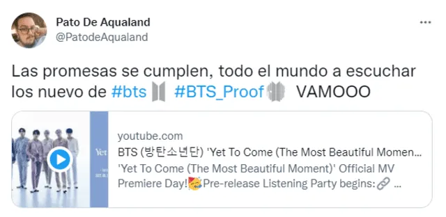 BTS MV Yet to come YouTube Pato de Aqualand