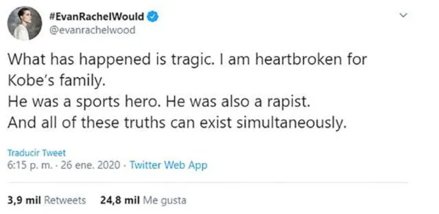 Evan Rachel Wood en Twitter