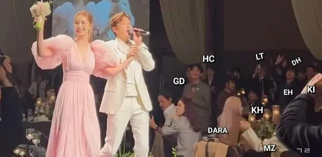 Idols de la segunda generación del k-pop en la boda de Se7en y Lee Da Hae. Foto: Twitter   