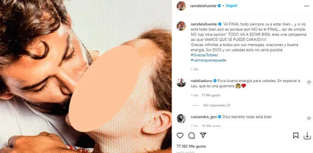 Cristián de la Fuente dedica post a su hija Laura. Foto: Cristián de la Fuente/Instagram.