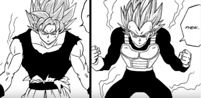 Goku y Vegeta en el manga de Dragon Ball Super