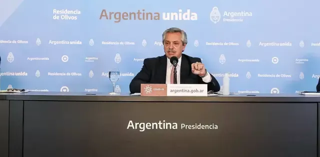 El presidente Alberto Fernández analiza la posibilidad de establecer fuertes restricciones a la zona del AMBA. (Foto: Presidencia de Argentina)