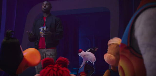 Michael B Jordan tuvo un singular cameo en Space Jam 2. Foto: Waner Bros