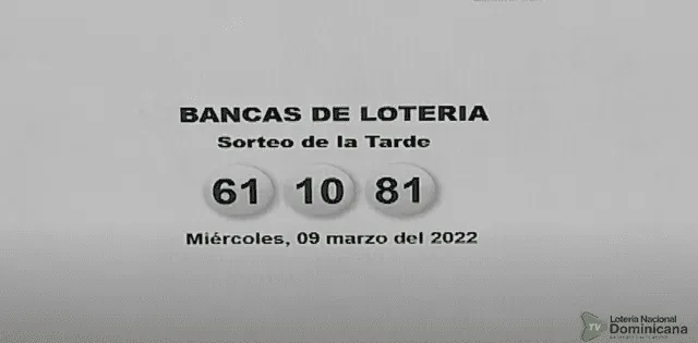 Los resultados de la Lotería Nacional Dominicana de hoy, 9 de febrero. Foto: captura.