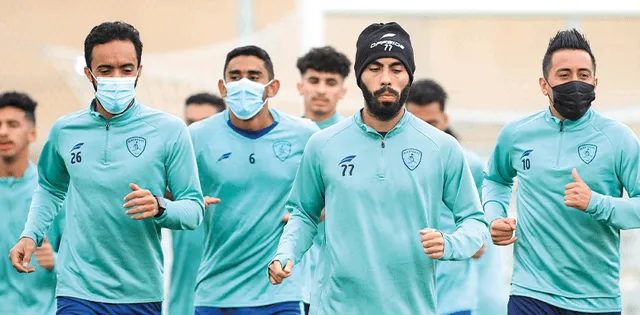Cueva en los entrenamientos del Al Fateh. Foto: Al Fateh Cueva en los entrenamientos del Al Fateh. Foto: Al Fateh