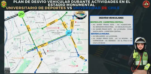  Desvíos en la Noche Crema. Foto: PNP.   