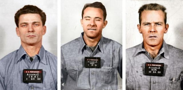 Fotografías de los hombre que escaparon de Alcatraz en 1962. Foto: Clarín